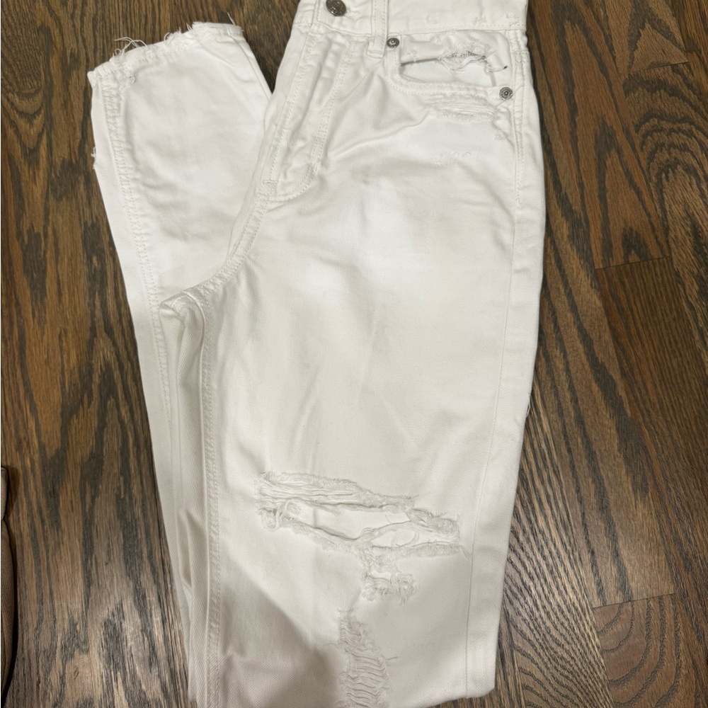 American Eagle Outfitters White Cotton Pants
